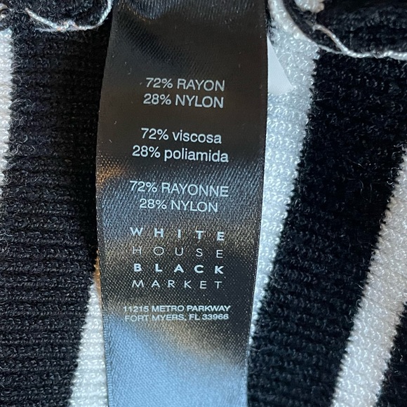 WHBM Striped Crew Neck Tunic Sweater Size XS - Picture 5 of 6